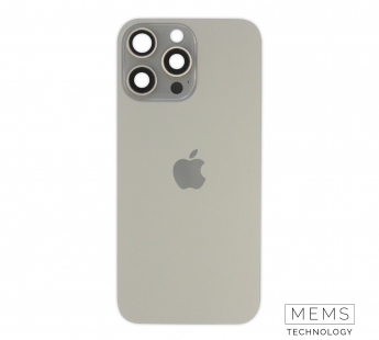 Задняя крышка (стекло) в сборе с рамкой iPhone 16 Pro Max Оригинал (Natural Titanium)#2150518