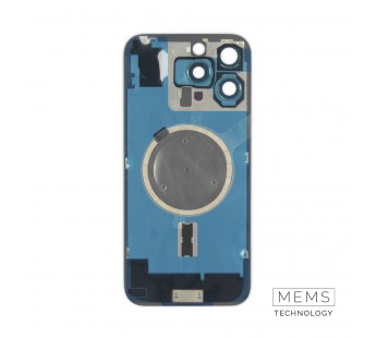 Задняя крышка (стекло) в сборе с рамкой для iPhone 16 Pro Max Оригинал (White Titanium)#2167618