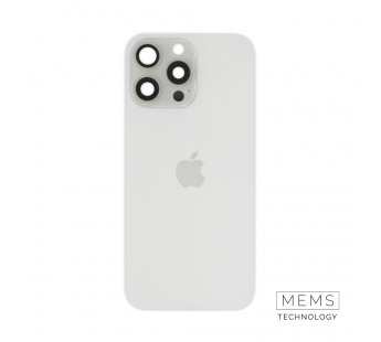 Задняя крышка (стекло) в сборе с рамкой для iPhone 16 Pro Max Оригинал (White Titanium)#2167619