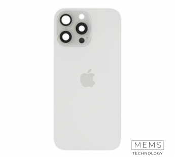 Задняя крышка (стекло) в сборе с рамкой iPhone 16 Pro Max Оригинал (White Titanium)#2150520