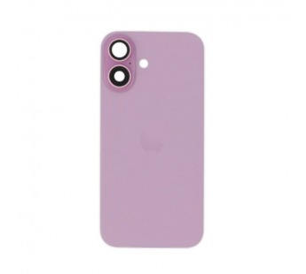 Задняя крышка (стекло) в сборе с рамкой iPhone 16 Оригинал (Pink)#2148214