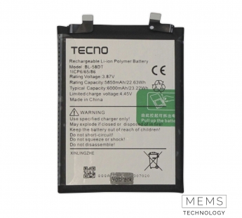 Аккумулятор Tecno Pova 4 Pro (BL-58DT) 5850 / 6000 mAh VoltPack#2152871