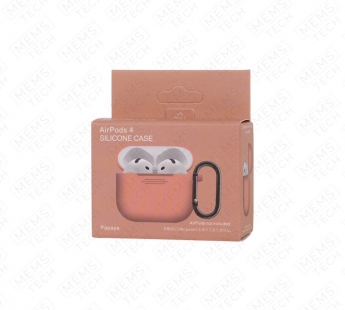 Силиконовый чехол AirPods 4 Silicone case (Papaya)#2181291