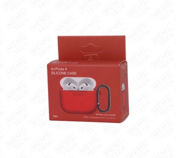 Силиконовый чехол AirPods 4 Silicone case (Red)#2181313