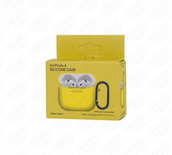 Силиконовый чехол AirPods 4 Silicone case (Mello yellow)#2181334