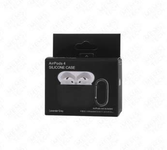 Силиконовый чехол AirPods 4 Silicone case (Lavender Gray)#2181261