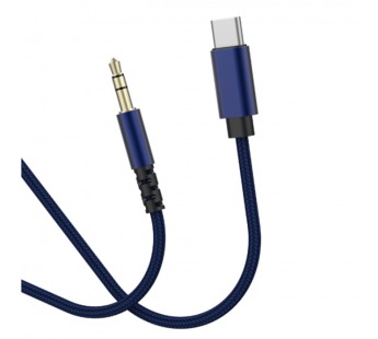 Кабель MangoTek JZHPA20 (USB-C / 3.5mm) (Аудио) (Blue)#2160345