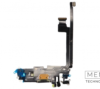 Шлейф с разъемом зарядки iPhone 12 Pro Max Оригинал IC (Черный)#2149629