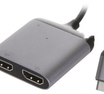 USB-концентратор Baseus Enjoyment Series (USB-C intelligent HD) (Серый)#2149735