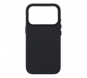 Чехол Тканевый Tech Woven MagSafe iPhone 17 Pro (С анимацией) (С кнопкой) (Черный)#2154418