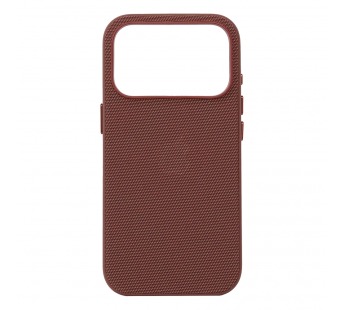 Чехол Тканевый Tech Woven MagSafe iPhone 17 Pro (С анимацией) (С кнопкой) (Коричневый)#2154417