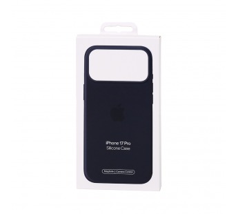Чехол Силиконовый Magsafe iPhone 17 Pro (С анимацией) (С кнопкой) (Черный)#2154497