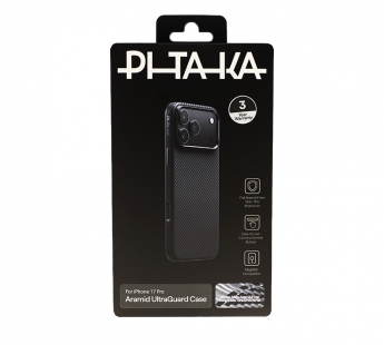 Чехол PITAKA Aramid UltraGuard Case for iPhone 17 Pro (Black/Gray)#2159045