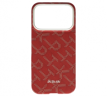 Чехол PITAKA Monogram Ultra-Slim Case iPhone 17 Pro (Gold/Red) (PitaTap)#2159096