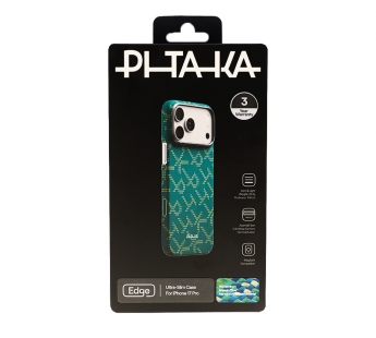 Чехол PITAKA Monogram Ultra-Slim Case iPhone 17 Pro (Gold/Green) (PitaTap)#2159095