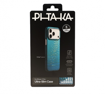 Чехол PITAKA Glints of Gold Ultra-Slim Case iPhone 17 Pro (Lucid Blue) (PitaTap)#2159059