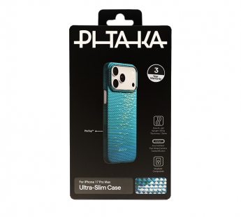 Чехол PITAKA Glints of Gold Ultra-Slim Case iPhone 17 Pro Max (Lucid Blue) (PitaTap)#2159090