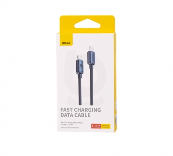 Кабель Baseus Crystal Shine Series (Быстрая зарядка) (USB-C-Lightning) (20W) (2m) (Черный)#2149784