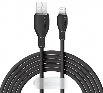 Кабель Baseus Pudding Series Fast Charging (USB A - Lightning) (2.4A) (1.2m) (Черный)#2149795