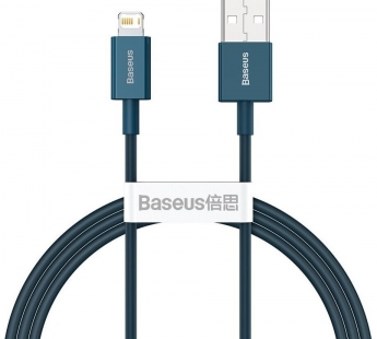 Кабель Baseus Superior Series (Быстрая зарядка) (USB - Lightning) (2.4A) (1m) (Синий)#2151691