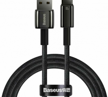 Кабель Baseus Tungsten Gold (Быстрая зарядка) (USB A / USB-C) (100W) (1m) (Черный)#2151713