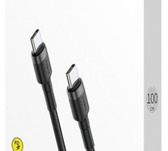 Кабель Baseus Cafule (USB-C / USB-С) PD2.0 60W flash charging  (20V 3A) (1m) (Красный/Черный)#2149777