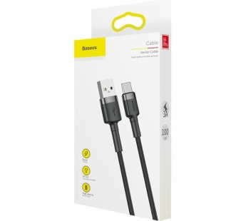 Кабель Baseus cafule (USB-A / USB-C) (3A) (1m) (Серый/Черный)#2151702
