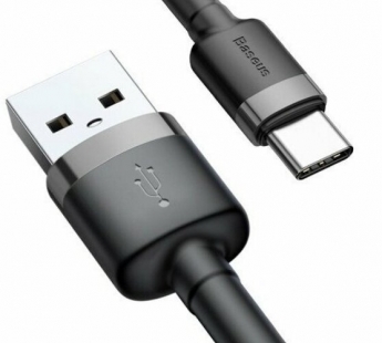 Кабель Baseus cafule (USB-A / USB-C) (2A) (2m) (Серый/Черный)#2149776