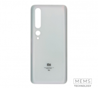 Задняя крышка Xiaomi Mi 10 5G (M2001J2G) / Mi 10 Pro (M2001J1G) (Белый) Premium#2148853