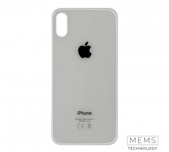 Задняя крышка (стекло) Широкий вырез iPhone X (Silver)#2149443