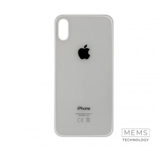 Задняя крышка (стекло) Широкий вырез iPhone X (Silver)#2167874