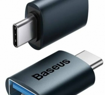 Адаптер-переходник Baseus Ingenuity Series Mini OTG (USB C - USB A 3.1) (Черный)#2149741
