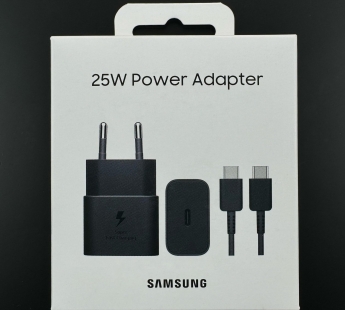 Зарядное устройство + кабель Samsung Travel 25W Black Service Pack 100% OR#2149673