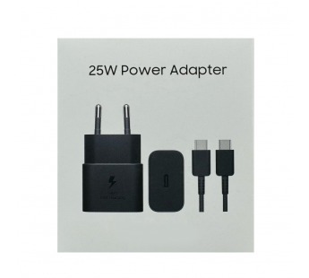 Зарядное устройство + кабель Samsung Travel 25W Black Service Pack 100% OR#2160364