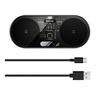 БЗУ Baseus Digital LED Display (2 в 1) (20W) (Черный)#2160348