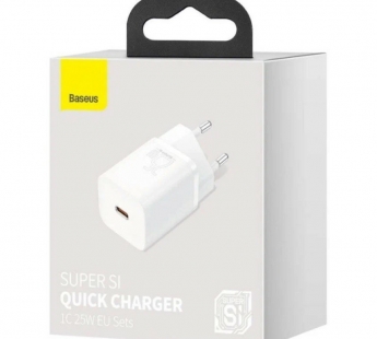 СЗУ Baseus Super Si (Быстрая зарядка) (USB-C) (25W EU) (Белый)#2149816