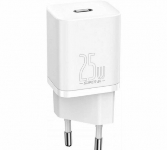 СЗУ Baseus Super Si (Быстрая зарядка) (USB-C) (25W EU) (Белый)#2149817