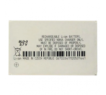АКБ для Nokia BLD-3 2100/3200/6200/7210/7250 (тех.упак). ориг#2153106