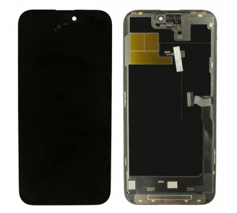 Дисплей для iPhone 14 Pro Max + тачскрин + рамка (черный), SOFTOLED RJ (шлейф IC)#2148802