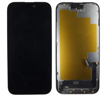 Дисплей для iPhone 15 + тачскрин + рамка (черный), OLED ALG (шлейфIC)#2148803