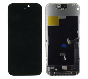 Дисплей для iPhone 15 Pro + тачскрин + рамка (черный), OLED JK(шлейф IC)#2148805