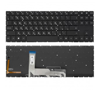 Клавиатура HP Omen 16-b черная с белой подсветкой#2151390