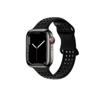 Силиконовый ремешок для часов Apple Watch HOCO WA08 38/40/41мм черный#2153013