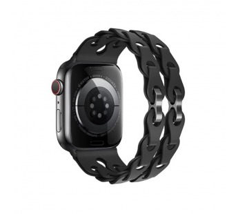 Силиконовый ремешок для часов Apple Watch HOCO WA28 42/44/45/49мм черный#2153005