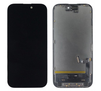 Дисплей для iPhone 15 + тачскрин + рамка (черный), SOFT OLED DD(шлейф IC)#2151539