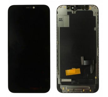Дисплей для iPhone 12 mini + тачскрин + рамка (черный), OLED DD(шлейф IC)#2151576