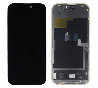 Дисплей для iPhone 15 Pro + тачскрин + рамка (черный), SOFT OLED DD(шлейф IC) 120Hz#2175678