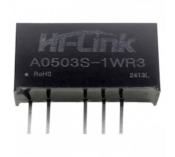 Модули питания Hi-Link A0503S-1WR3 Модуль DC-DC преобразователь сгальванической развязкой Uвх=5В Uвых=±3В Pвых=1Вт#2151915