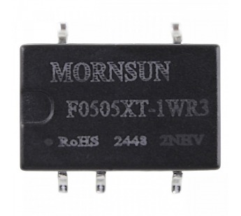 Модули питания MORNSUN F0505XT-1WR3-MS Модуль DC-DCпреобразователь с гальванической развязкой Uвх=5В Uвых=5ВPвых=1Вт#2151911
