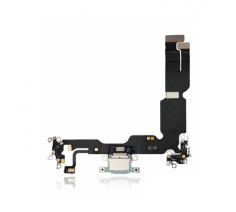 Шлейф с разъемом зарядки iPhone 15 Plus Оригинал Снятый (Blue)#2152299